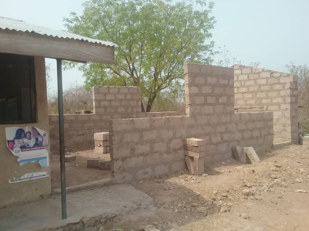 The completed walls.