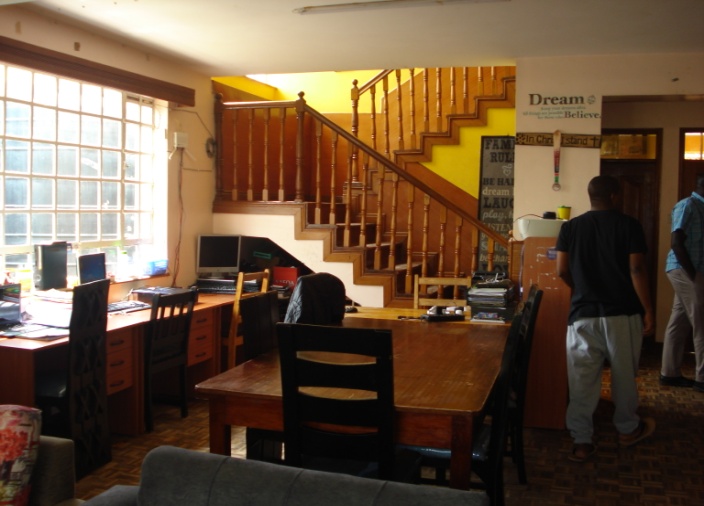 Living room at Mdawida Homestay.